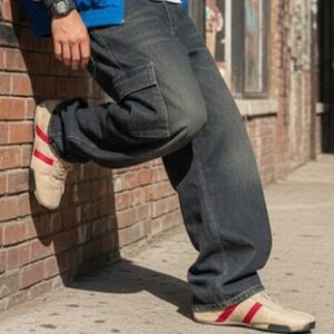 Blue and Black Track Jacket